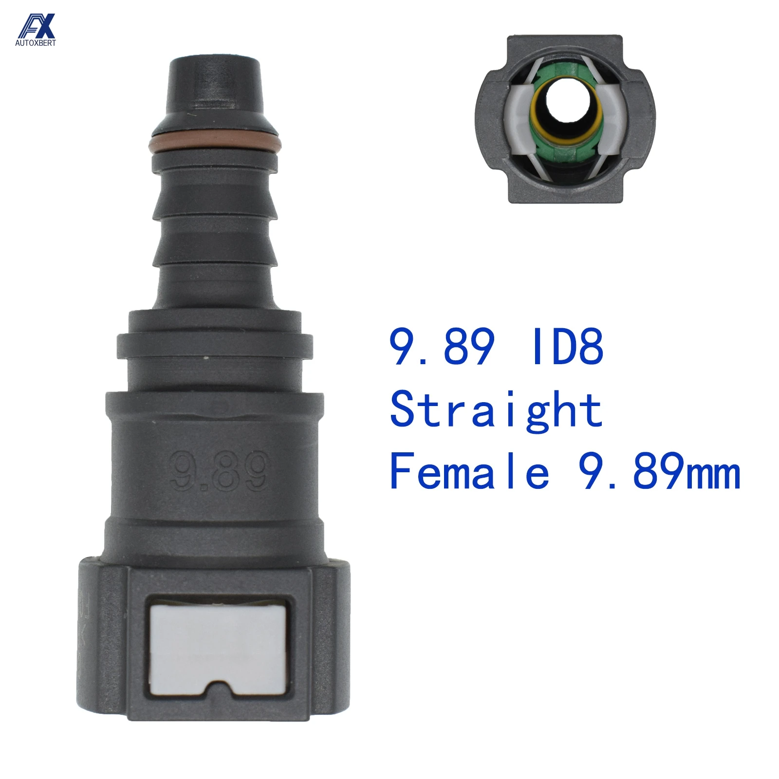 8Mm 9.89 Female Auto Car Fuel Line Hose Coupler Quick Release Connect Connector Fuel Line Hose Coupler Aksesoris Otomotif