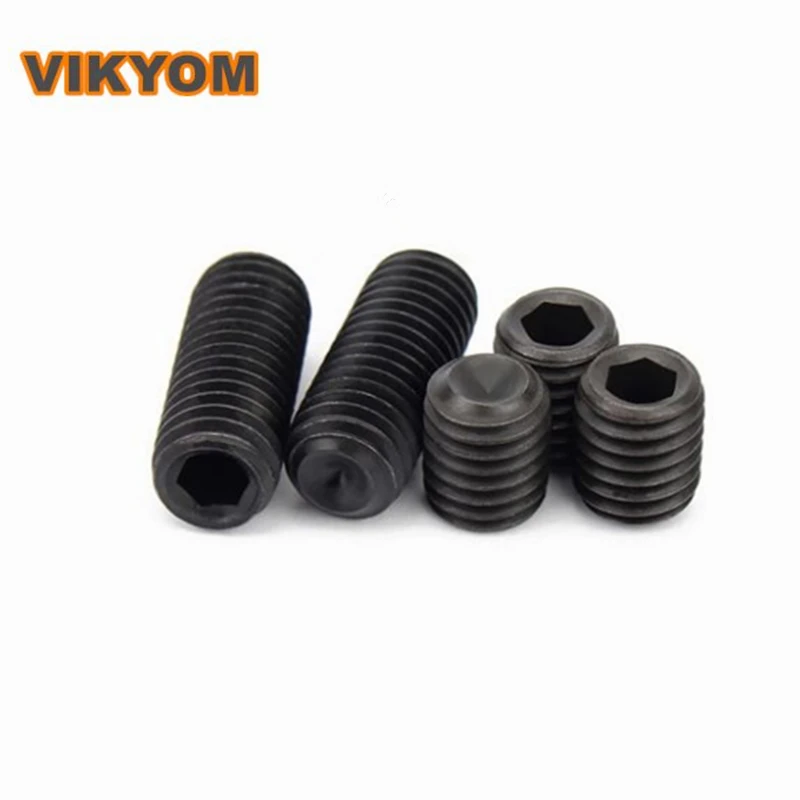 Female end headless hexagon socket set screws 12.9 level Hexagon socket headless screw M1.6 M2 M2.5 M3 M4 M5 M6 M8 M10 M12 M14