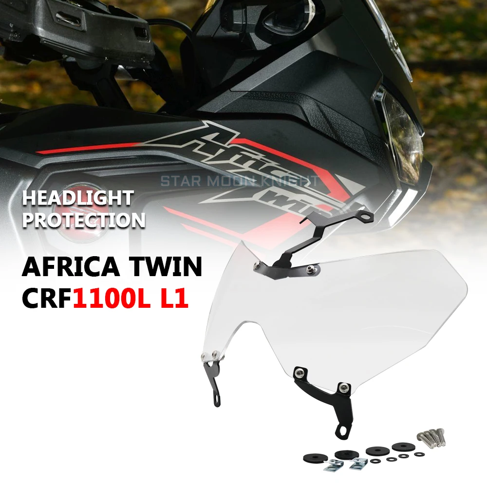 For Honda CRF1100L L1 Africa Twin CRF 1100 L 2020 2021 Headlight Protection Protector Headlight Film Guard Front Lamp Cover