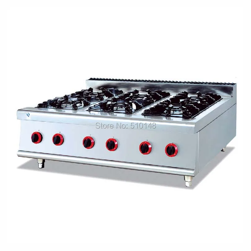 PKJG-GH797.1 6 Burner Gas Range  for business kitchen