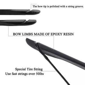 القوس الطويل المنفصل التقليدي ، قوس الصيد ، رياضة الرماية ، مادة الايبوكسي العالمية ، اليد اليمنى واليسرى ، 20-70 رطلا ، 64 أعلى 6 مبيعات القوس والسهم 70 رطل - No6