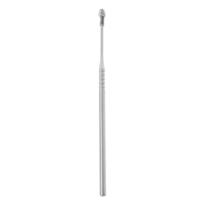 Động Xoắn Ốc Thép Không Gỉ Earpick Curette Ráy Tẩy Mùa Xuân Sạch Sẽ Thả Vận Chuyển