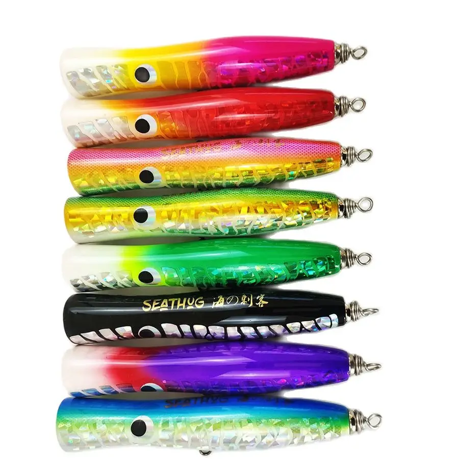 

Carpenter Skipjack Wood Floating Popper Stickbait Fishing Lure Medium Heavy Popping for , Kingfish, BluefinTuna