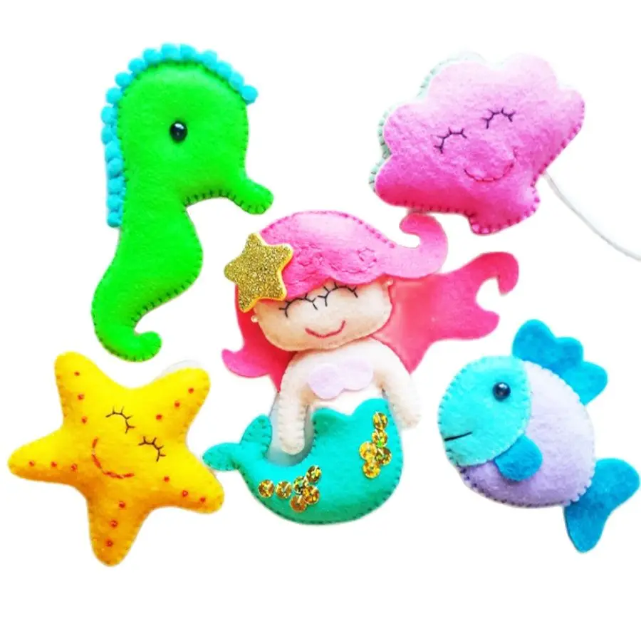 CMCYILING Sewing Felt Fabric For Needlework DIY Dolls Crafts Toys,Soft Purple Non-Wove , Polyester Cloth 6Pcs/Lot 25cmx28cm