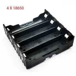 4 x 18650 Battery Holder 18650 Battery Case 18650 Battery Storage 18650 Box 4*18650 Rechargeable Battery DIY 4 Slot