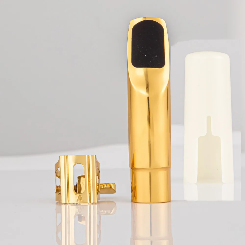 Professional  Alto Saxophone Metal Mouthpiece Gold Lacquer Mouthpiece Sax Aisiweier Mouth Pieces 56789