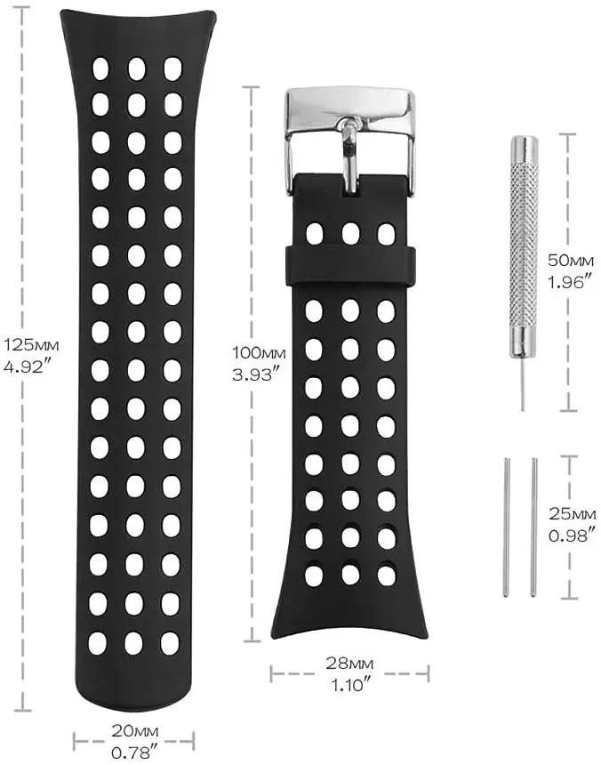 Watch Accessories Silicone Strap Men For Suunto M Series M1 M2 M4 M5 Sports Waterproof Rubber Strap Women watch bands Buckle