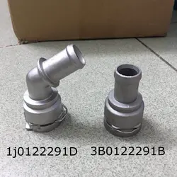 1set Aluminium Quick Connector Cooling Coolant Flange Hose Coupler Pipe For Audi TT VW Passat Touran 1J0 122 291 D 3B0 122 291 B