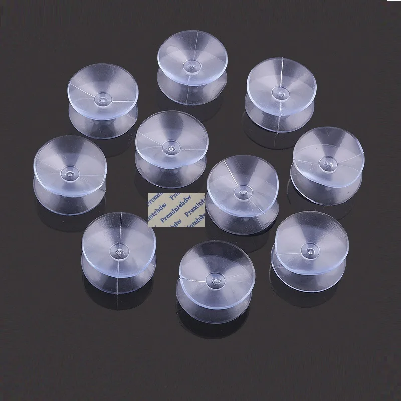 

1000Pcs 20mm 25mm 30mm 35mm Double Sided Round Clear Rubber Suction Cup Spacer Glass To Glass Top Pad Bumper