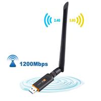 USB 3.0 1200Mbps Wifi Adapter Dual Band 5GHz 2.4Ghz 802.11AC   Wifi Antenna Dongle Network Card For Laptop Desktop