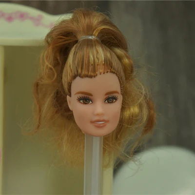 002 1/6 27cm doll head gift for girl collection toy with hair baby head make-up nuannuanmengwu dongcheng qibaoleyuan