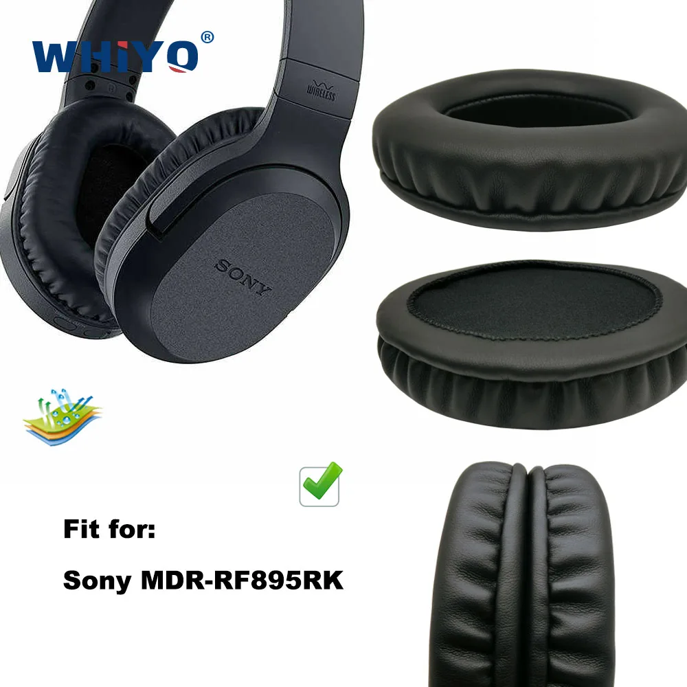 Replacement Ear Pads for Sony MDR-RF895RK MDR RF-895RK Headset Parts Leather Cushion Velvet Earmuff Earphone Sleeve Cover