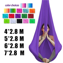 Amaca per Yoga aerea a 20 colori 4/5/6/7*2.8M altalena volante per Yoga Anti-gravità inversione Yoga Sling