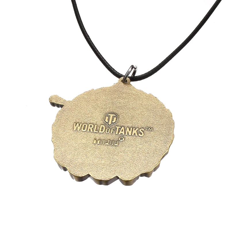 Game World Of Tanks Necklace Cosplay Letter Logo Round Neck Chain Pendant Collar Charm Gift For Brothers Men Fans Accessories