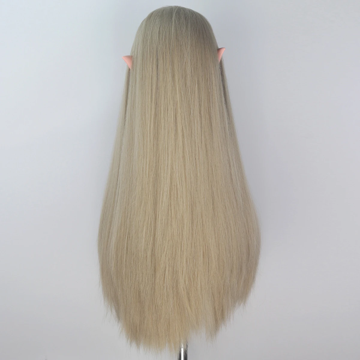 Miss U Hair Synthetic 80cm Long Straight Men Hair Ash Blonde Color Unisex Halloween Movie Cosplay Costume Wig