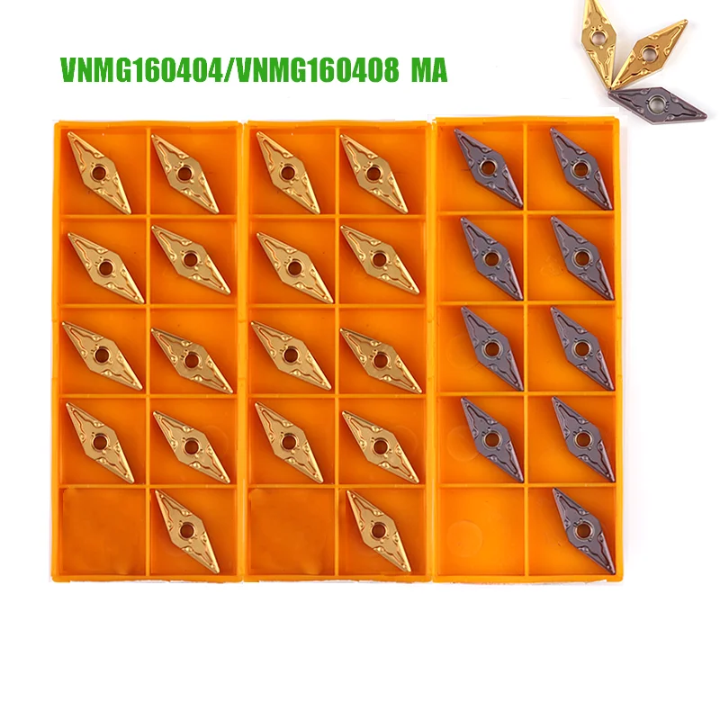 

Токарная пластина VNMG160404 VNMG160408 VP15TF UE6020 US735, 10 шт.