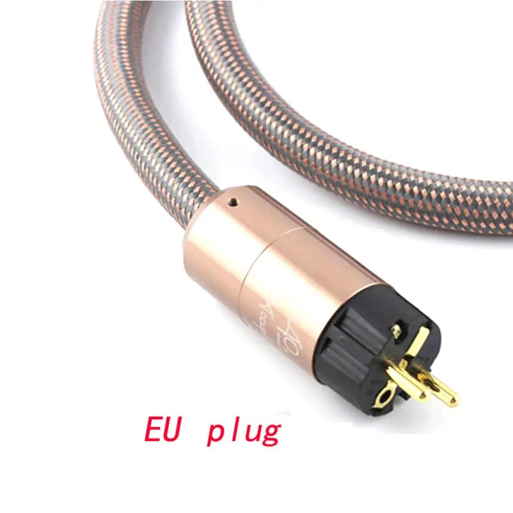 Thouliess HI-End Accuphase Power Cord CD Amplifier Amp US/EU/AU Power Cable HIFI AC Mains Power Cable EU Schuko Power Line Wire