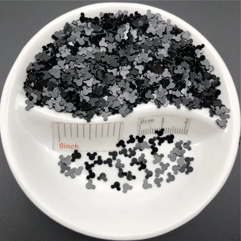 20g Black Color PVC loose Sequins Glitter Paillettes for Nail Art Manicure, Wedding Confetti,Accessories for Ornament/Crafts