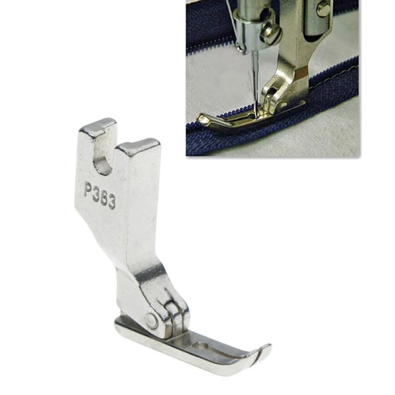 New Steel Sewing Machine Presser Foot Narrow Zipper Presser Foot For Industry Sewing Machine Attachment Part Supplies