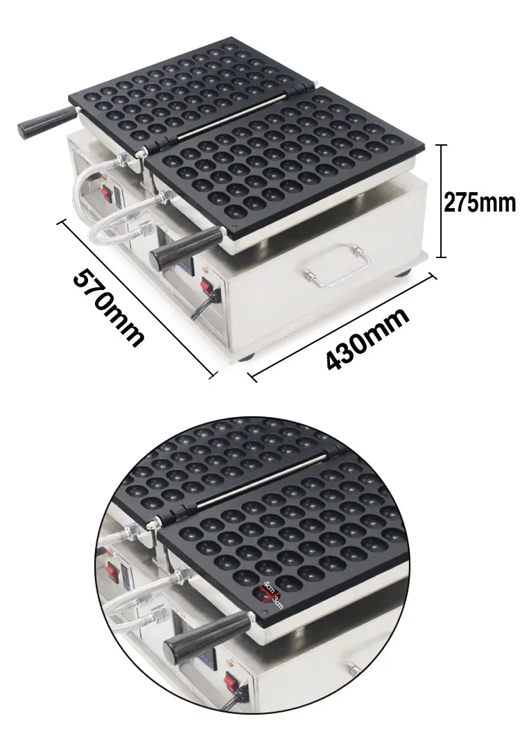آلة صنع كعكة الأطفال الإسفنجية الرائعة من ماركة طوكيو كاستيلا آلة صنع كعكة الأطفال من النوع الدائري آلة صنع الوافل بفقاعات البيض مع CE