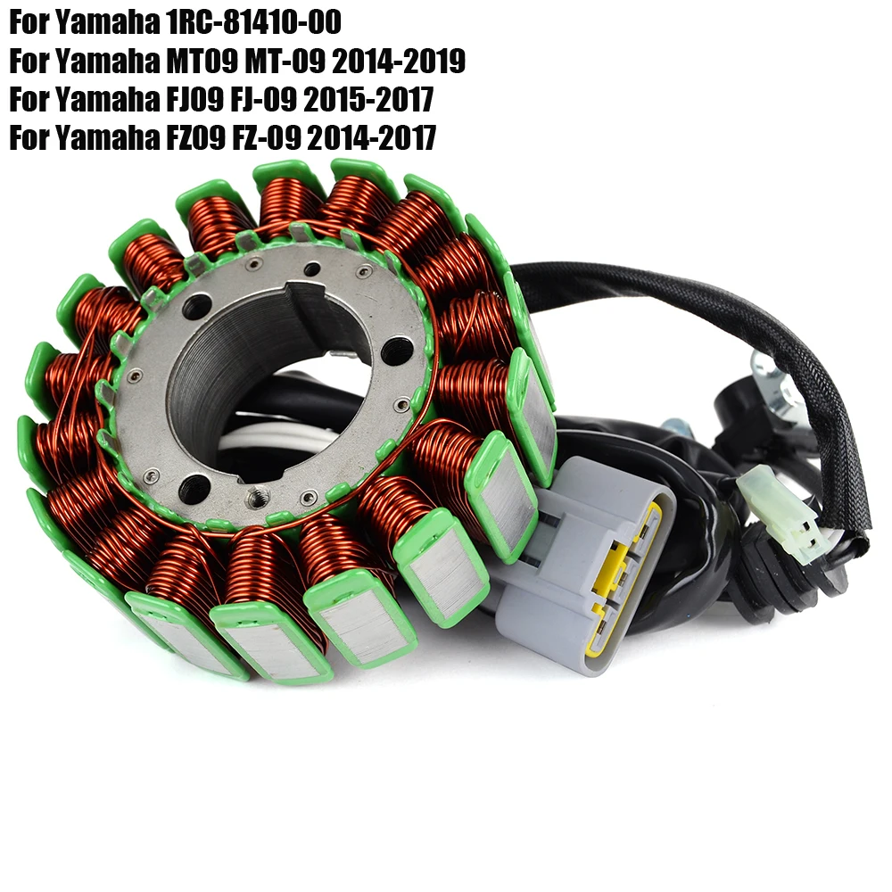 

Stator Coil For Yamaha MT09 ABS MT09A MTN850 / MT-09 Tracer MT09TRA / FJ09 FJ-09 FZ09 FZ-09 / XSR900 Tracer 900 GT 1RC-81410-00