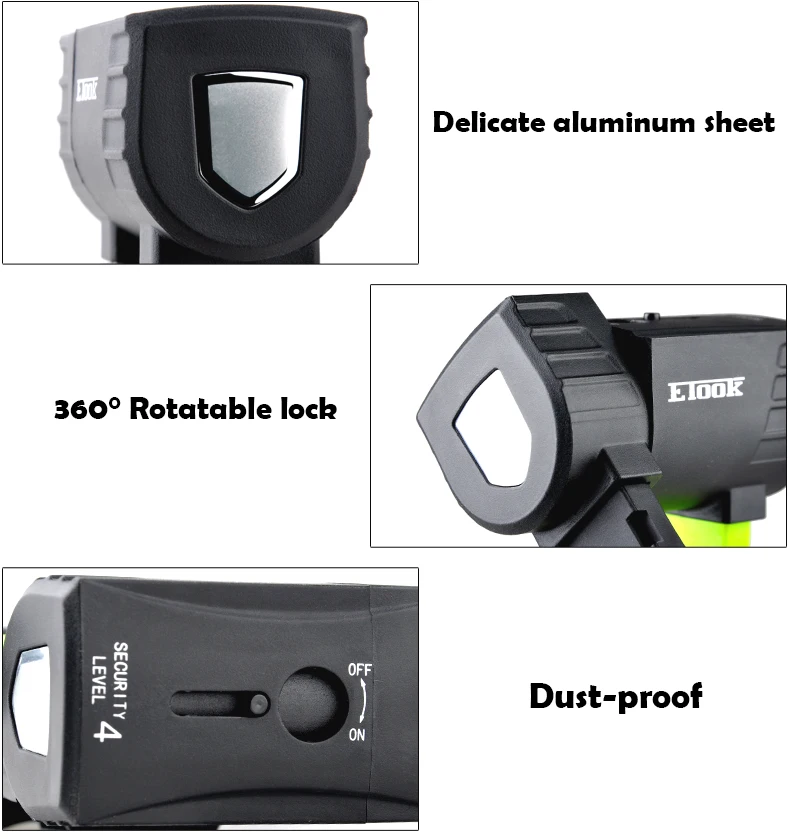 ETOOK Bicycle Lock Folding Chain Lock Anti-theft Scooter Motorcycle E-bike Joint Lock Anti-shear MTB Bike Lock Bike Accessories