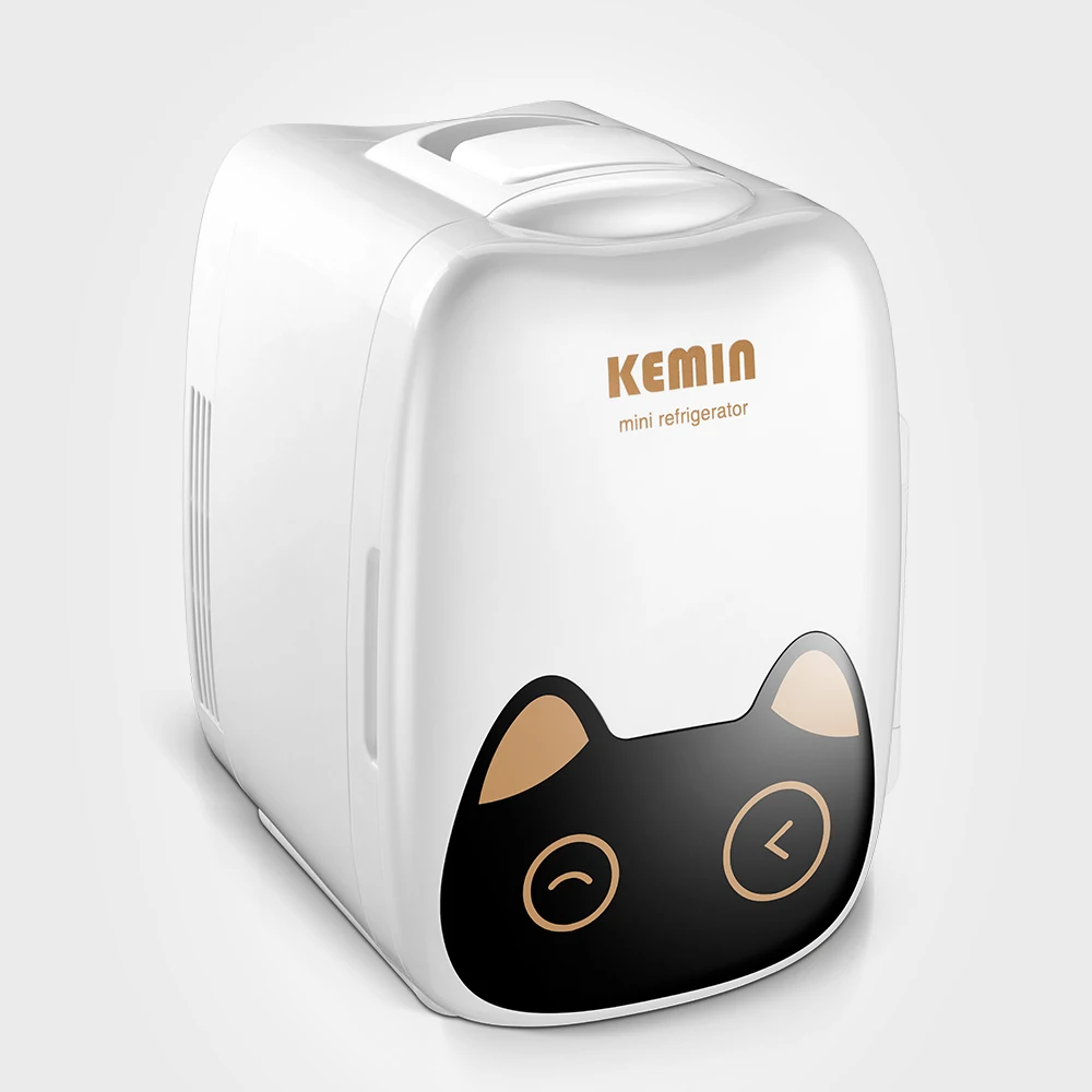 Mini casa e auto frigoriferi a doppio uso per cartoni animati 6L frigoriferi per auto a basso rumore congelatore raffreddamento scatola di riscaldamento frigorifero 12V / 220V 60W