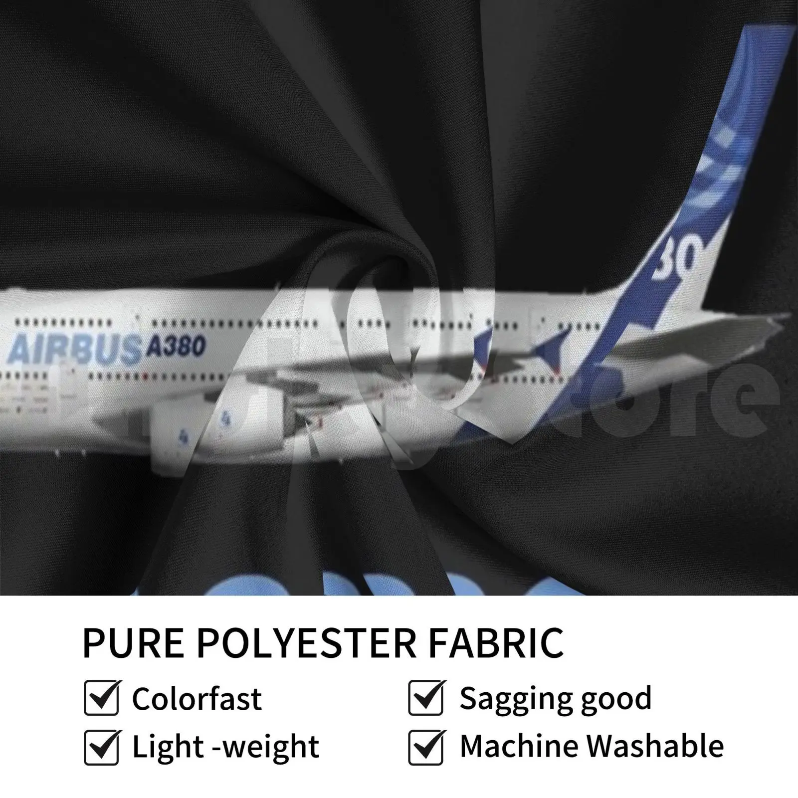 Airbus A380 Tapestry Living Room Bedroom Aviation Pilot Airplane Plane Flying Flight Fly Avgeek Boeing
