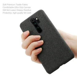 Cloth Cases for Xiaomi Redmi Note 8 Pro Case Slim Retro Cloth Hard Phone Cover for Xiomi Redmi Note 8 Pro 8pro Coque Funda Capa