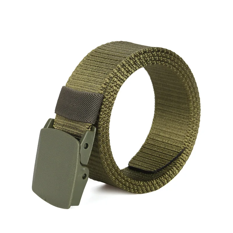 Factory wholesale belt metal-free security canvas pants belt nylon tank-print belt can be ordered logo