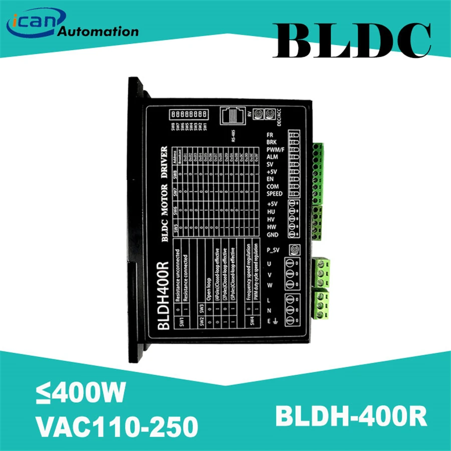 ICAN 220v customizing bldc driver, 400w 300w bldc driver for textile machine