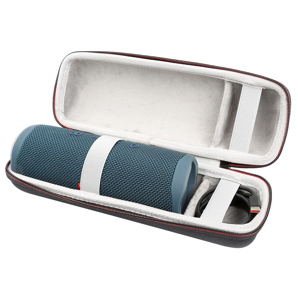Estojo de armazenamento portátil de viagem, capa rígida EVA Protect para JBL Flip 5 Speaker, bolsa com zíper, 2021