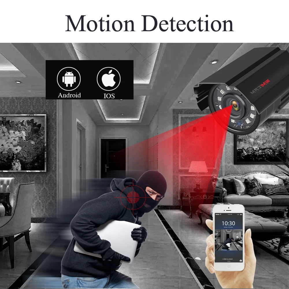 5MP 4CH CCTV Security Camera System DVR Kit AHD Metal Bullet Night Vision Waterproof Dustproof Surveillance Set Video Recording