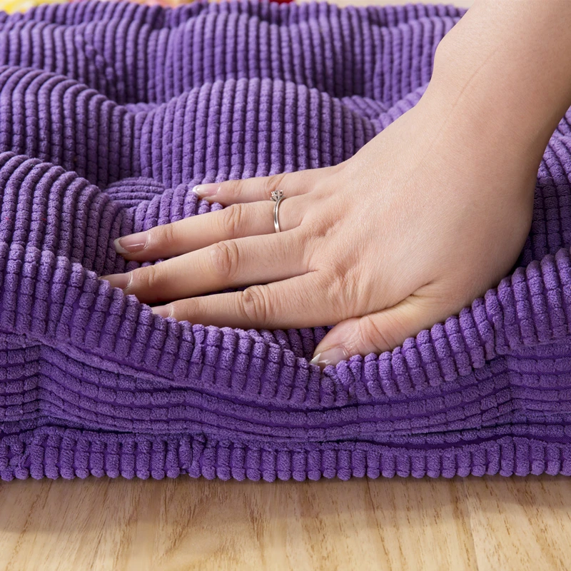 Cojín largo grueso para silla de jardín, alfombrilla de asiento para el hogar, Color sólido, para suelo, 55x150/55x165cm, personalizable