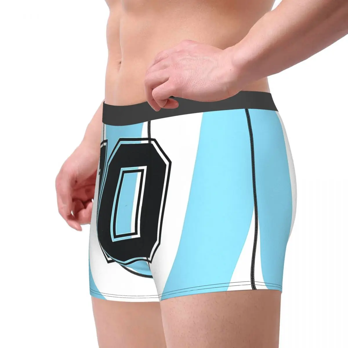 Diego Maradona Football Player D10S Underpants Breathbale Panties Male Underwear Ventilate Shorts Boxer Briefs