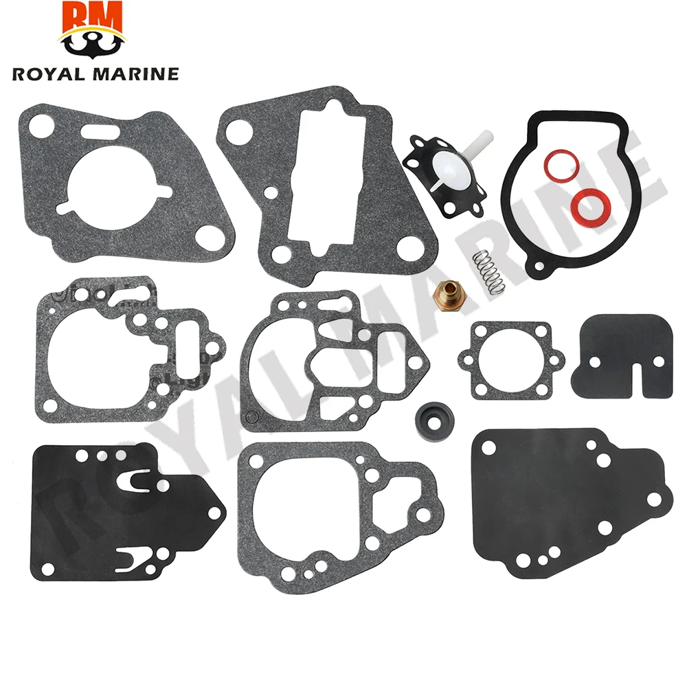 Vergaserdichtungs- und Membransatz für Mercury Many 6 8 9,9 10 15,20 und 25 PS. Ersetzen Sie 1395-9761-1 139597611
