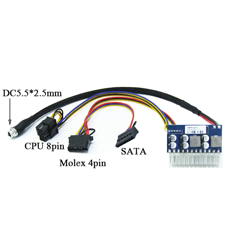 6pin 12V DC-ATX-160W 24Pin  Pico ATX Switch PSU Car Auto Mini ITX High Power Supply Module Z1  power supply SATA Durable Board