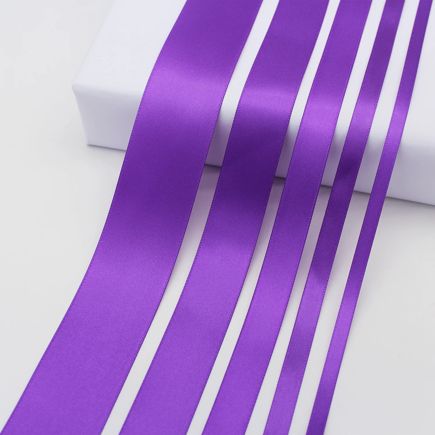 5 Meter/Lot Purple Color Grosgrain Ribbon Polyester Satin Ribbon for DIY Gril Wedding Scrapbooking Decoration Clothes Accessorie