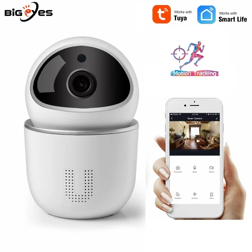 Tuya WiFi Camera 1080P Home Indoor Video surveillance Baby Monitor Smartlife CCTV Camera with Voice Control Motion Detection