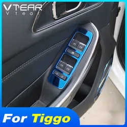 Vtear For Chery Tiggo 4 Car interior door window Switch button Mouldings frame styling trim decoration accessories cover parts