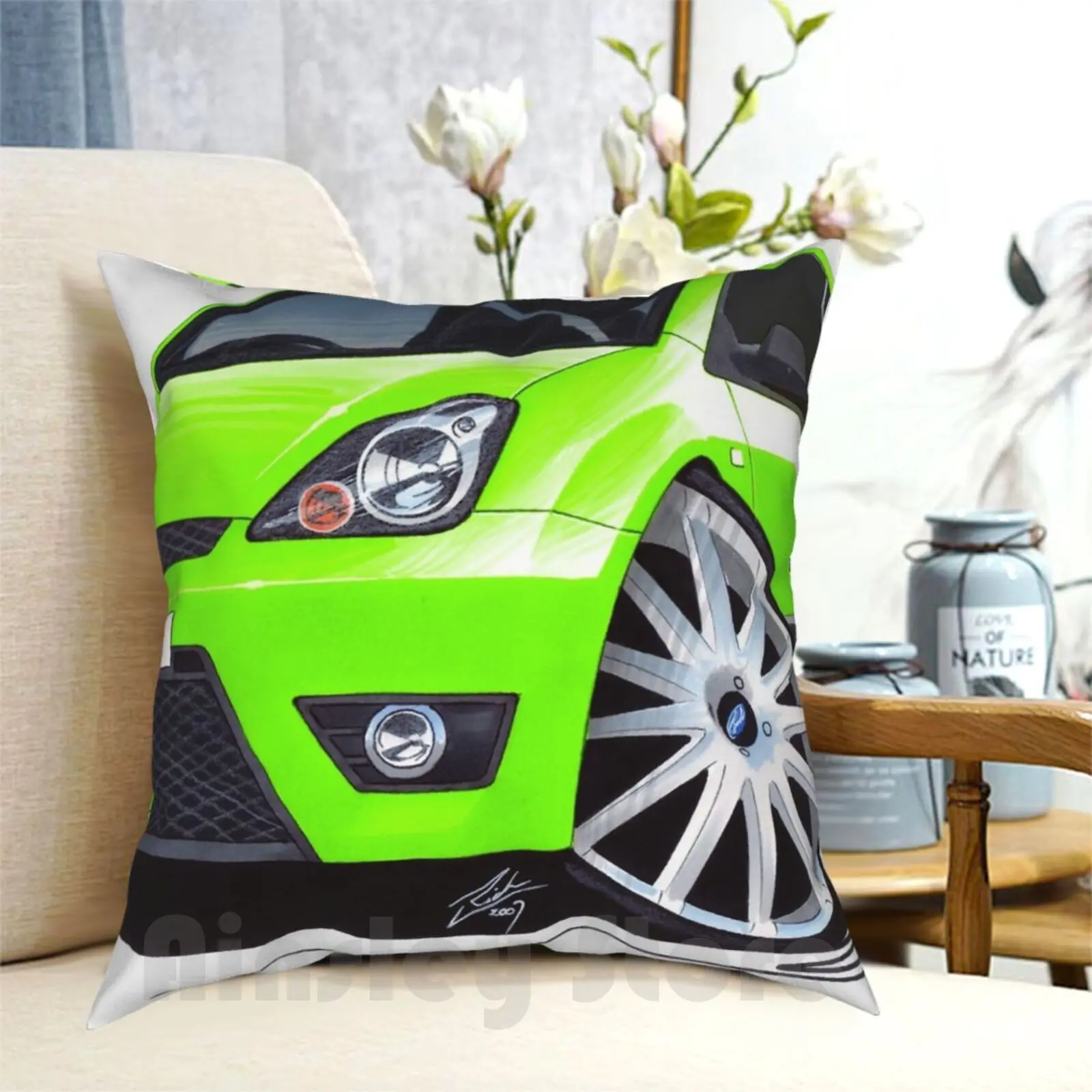 Fiesta Zetec S Celebration Pillow Case Printed Home Soft DIY Pillow cover Car Hot Celebration Sports Anniversary Fiesta