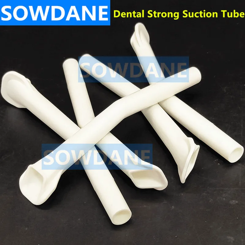 Dental Surgical Strong Suction Tips Disposable Duckbill Evacuation Suction Tube Aspirator for Adult 11mm Diameter Accessory