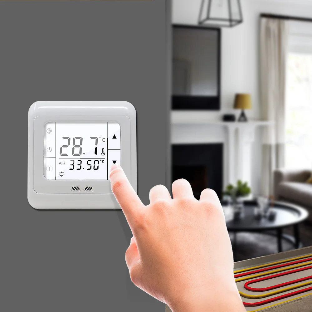 Floor Heating Temperature Controller Auto Control AC 230V Digital Room Thermostat for Warm Floor