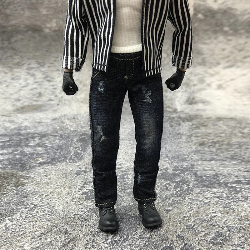 1/12 skala Männlichen Klassischen Jeans für 6 zoll Action Figur Körper Dressup Zubehör Mini Soldat Militär Modell Geändert Kleidung