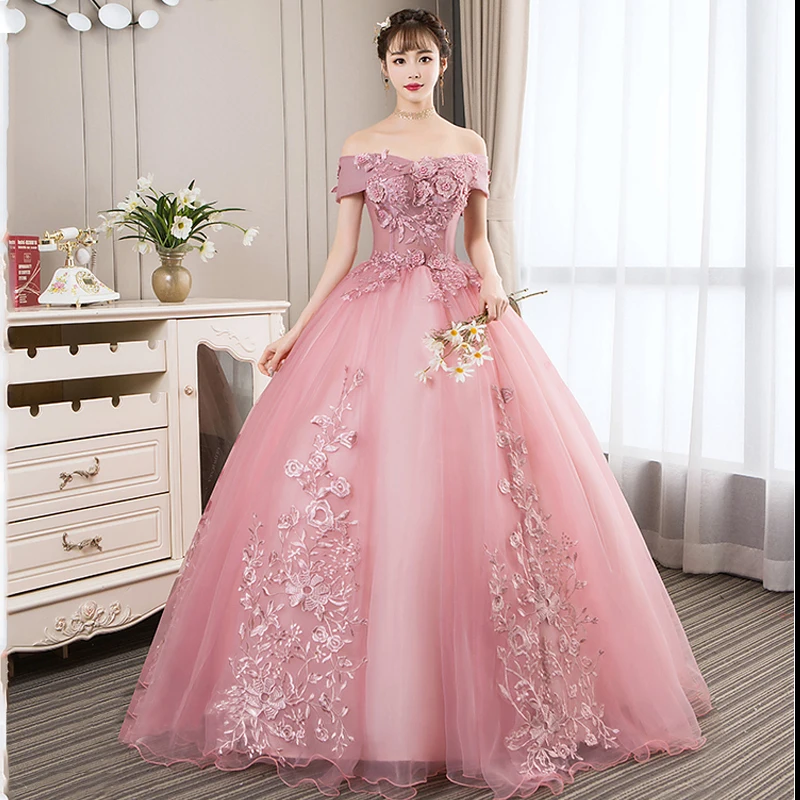 Vestidos de quinceañera 2023, Vestidos de lujo con encaje bordado para fiesta de graduación, vestido Vintage de tul con hombros descubiertos para quinceañera