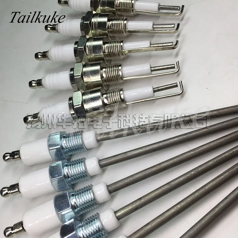 1 Piece 1/4 Screw Flame Detector M14 * 1.25 Boiler Burner Natural Gas Bipolar Ignition Probe Ignition Rod