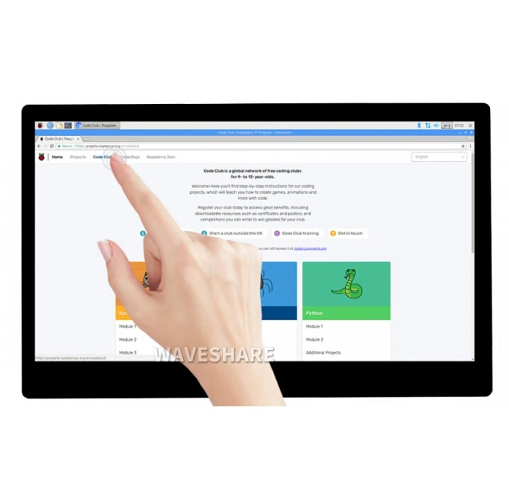 Waveshare 11.6inch Capacitive Touch Screen LCD, 1920*1080, HDMI, IPS, Fully Laminated Screen, Various Systems Support