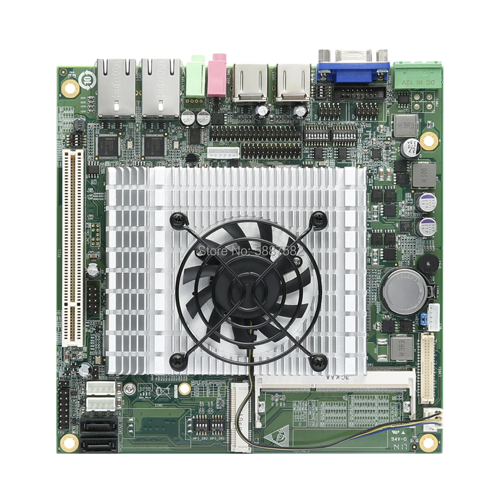 1a serie Intel i7-620M/i5-520M/i3 CPU PCI /Mini PCIE Mini ITX 17*17cm 6' placa base 6*COM 2*LAN 1*PCI integrada