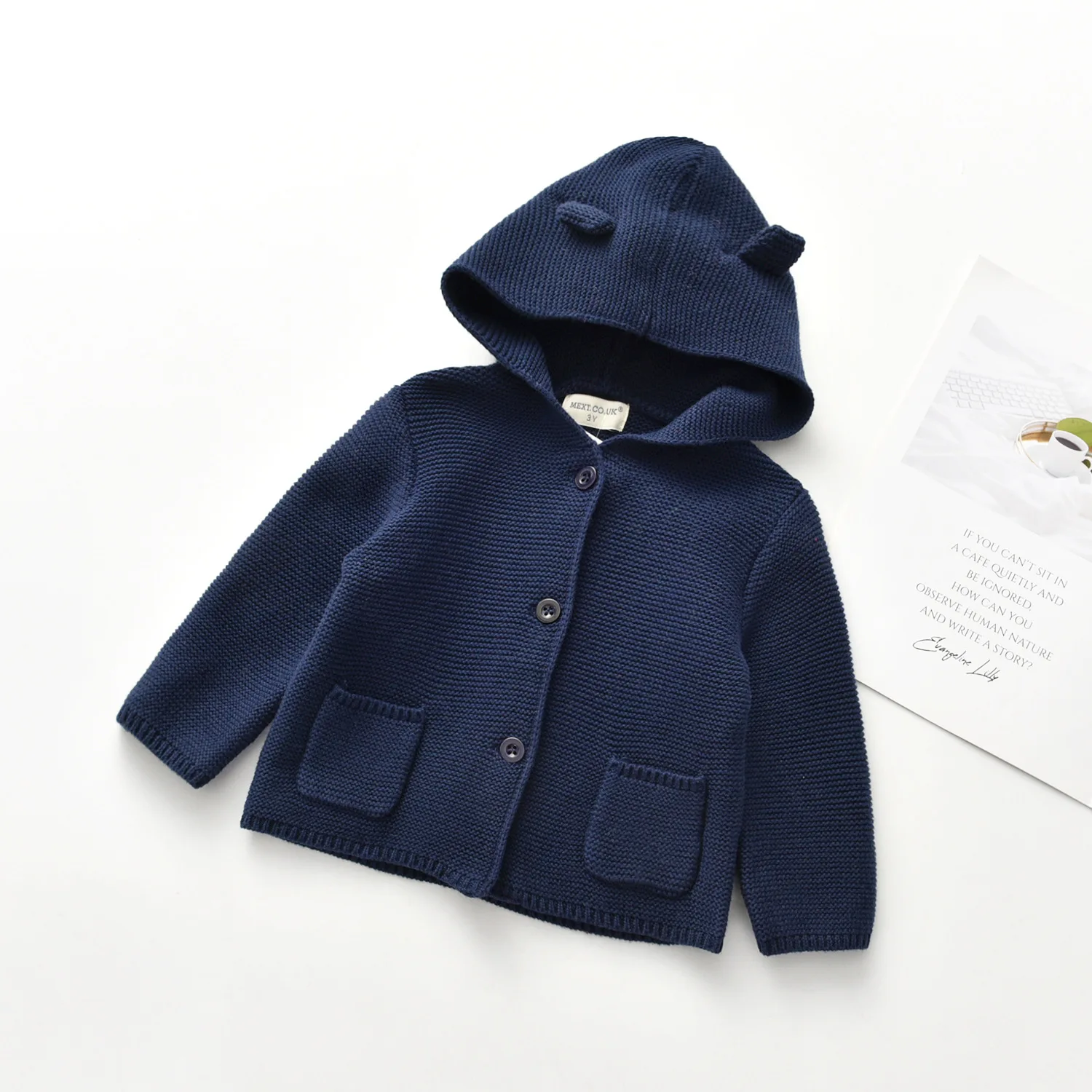 Autumn Winter Baby Boys Girls Sweaters Kids Coat Warm Toddler Boys Knitted Sweater Girls Pullover 1-5 Yrs Boys Girls Clothes