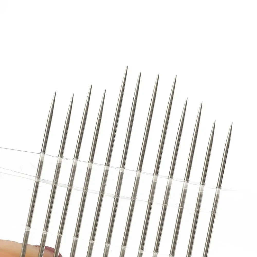 6-12Pcs Blind Multisize Needles Gold Tail Easy To Go Through From Side Hand Sewing Embroidery Tool DIY Needlework Sewing Needles